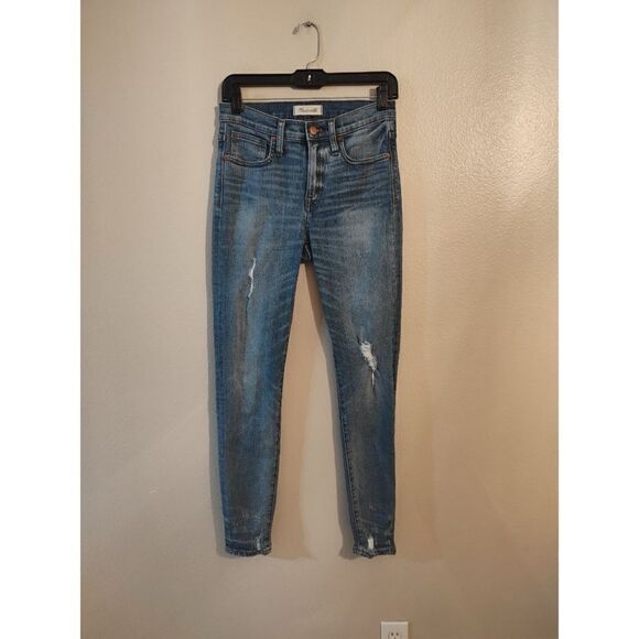 Madewell | 9" High-Rise Skinny Jeans: Destructed-Hem Edition | 26 - Picture 4 of 7